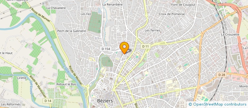 localisation de l'entreprise PIZZA DE LA FONT NEUVE à BEZIERS