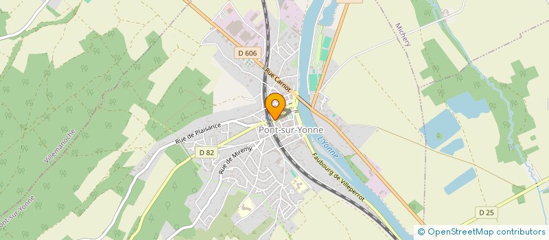 localisation de l'entreprise PIZZA DE LA GARE  PONT-SUR-YONNE