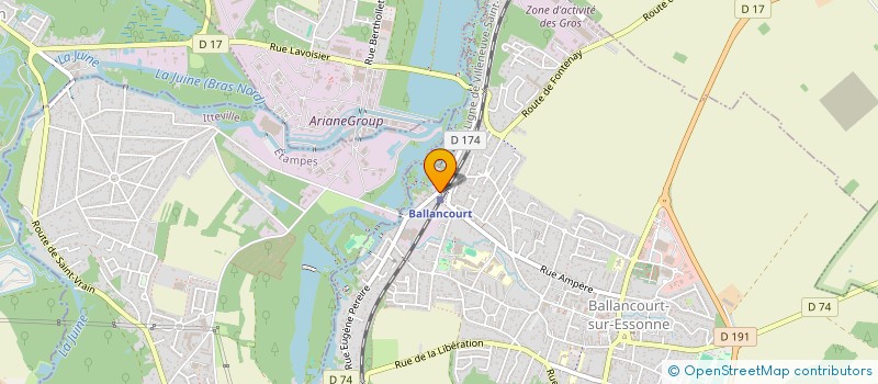 localisation de l'entreprise PIZZA DE LA GARE  BALLANCOURT-SUR-ESSONNE