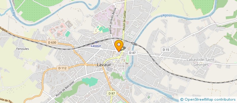 localisation de l'entreprise PIZZA DE ROLAND  LAVAUR