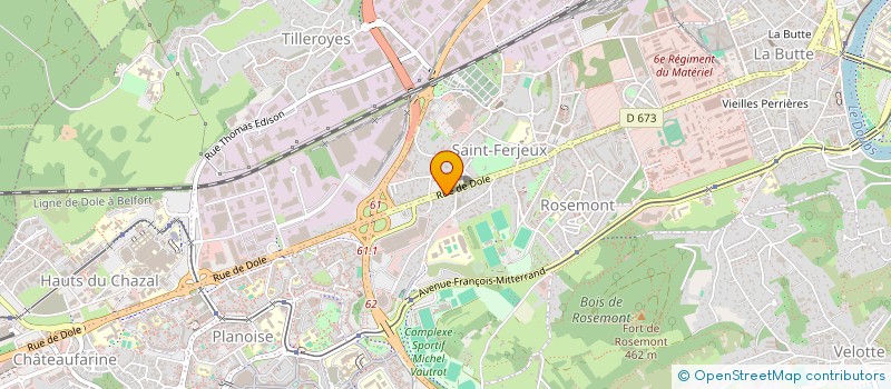 localisation de l'entreprise PIZZA DELOS à BESANCON