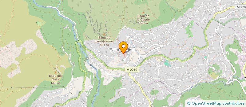 localisation de l'entreprise PIZZA DES BAOUS à SAINT-JEANNET