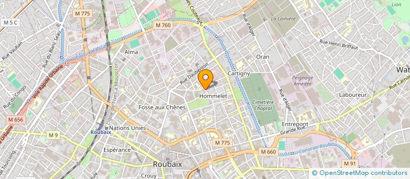 localisation de l'entreprise PIZZA DI CINO  ROUBAIX