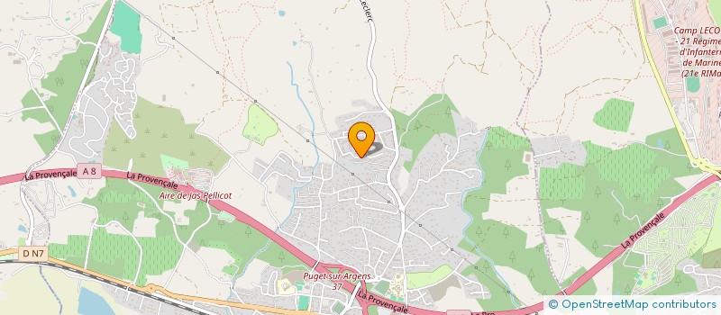 localisation de l'entreprise PIZZA DI FAMIGLIA à PUGET-SUR-ARGENS