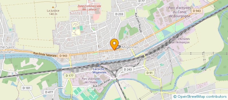 localisation de l'entreprise PIZZA DI NAPOLI à MIGENNES