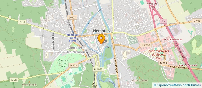 localisation de l'entreprise PIZZA DI NAPOLI RAPIDE à NEMOURS