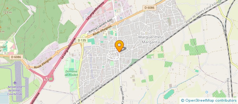 localisation de l'entreprise PIZZA DI ROMA  MARGUERITTES