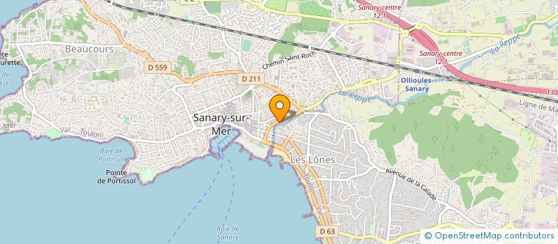 localisation de l'entreprise PIZZA DIEGO à SANARY-SUR-MER