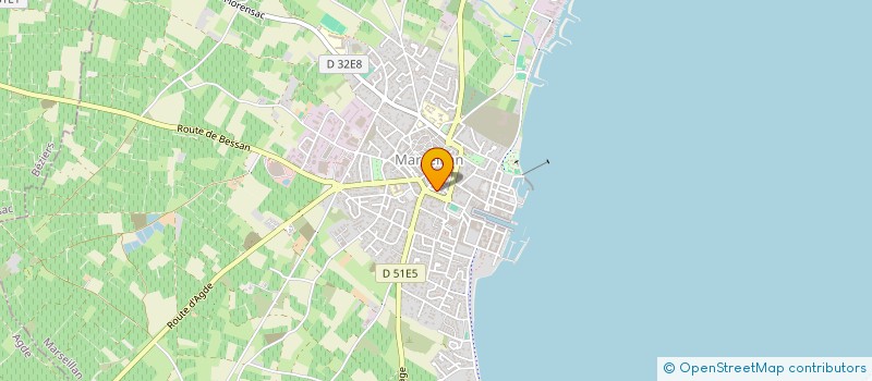 localisation de l'entreprise PIZZA'DO à MARSEILLAN