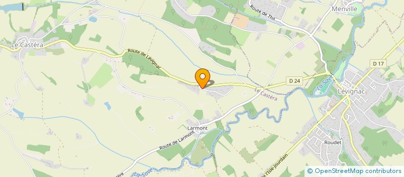 localisation de l'entreprise PIZZA DU CASTERA  LE CASTERA