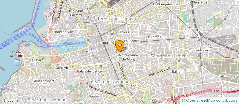 localisation de l'entreprise PIZZA DU COURS à MARSEILLE