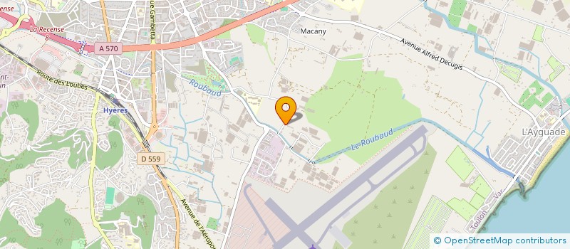 localisation de l'entreprise PIZZA DU SUD à HYERES