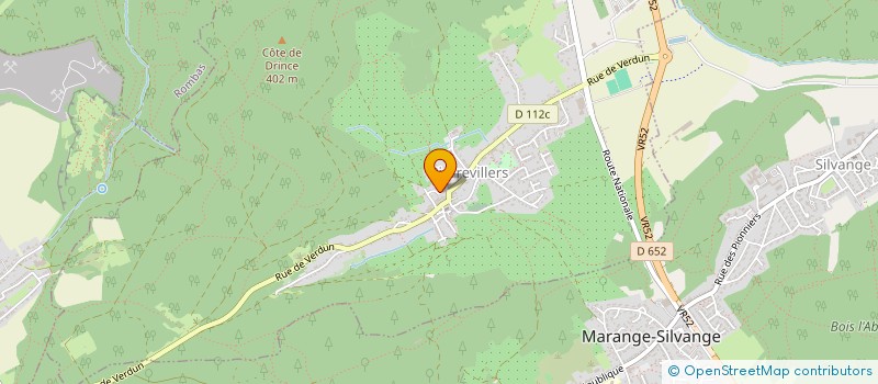 localisation de l'entreprise PIZZA E PASSIONE  PIERREVILLERS