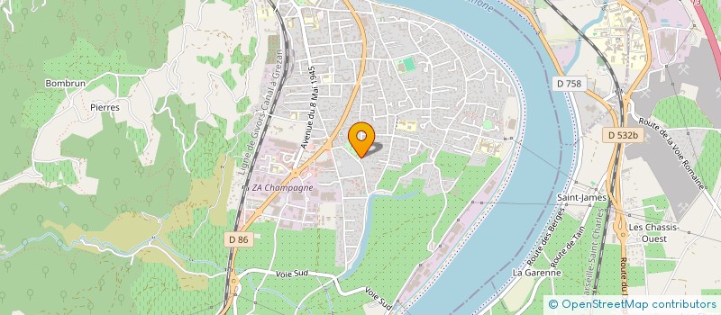 localisation de l'entreprise PIZZA ERBA à TOURNON-SUR-RHONE