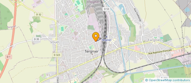 localisation de l'entreprise PIZZA ESPOSITO à TERGNIER