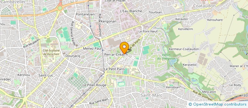localisation de l'entreprise PIZZA ET TRADITION à BREST