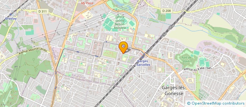 localisation de l'entreprise PIZZA ETOILE  SARCELLES