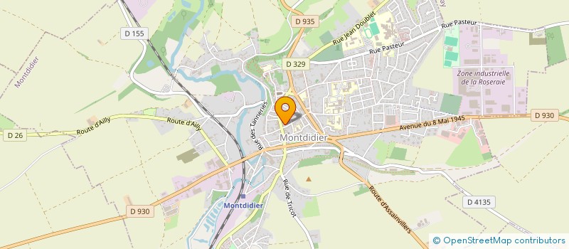 localisation de l'entreprise PIZZA EXPRESS à MONTDIDIER