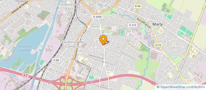 localisation de l'entreprise PIZZA EXPRESS à VALENCIENNES