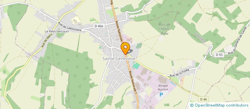 localisation de l'entreprise PIZZA EXPRESS  SAINTE-GENEVIEVE