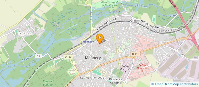 localisation de l'entreprise PIZZA FAST 30 à MENNECY