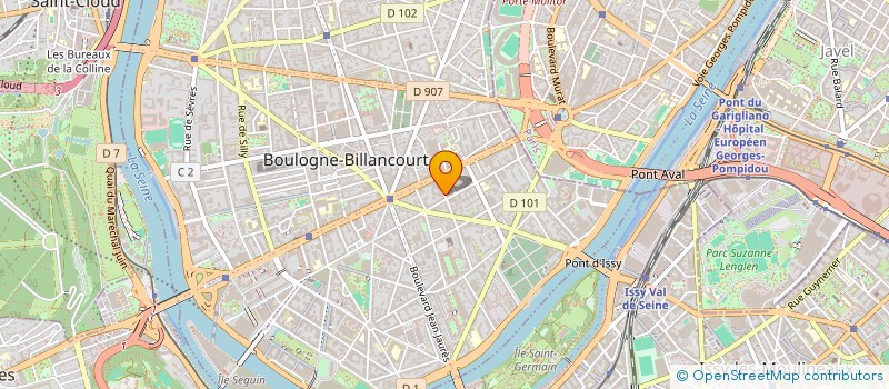 localisation de l'entreprise PIZZA FERDENI à BOULOGNE BILLANCOURT