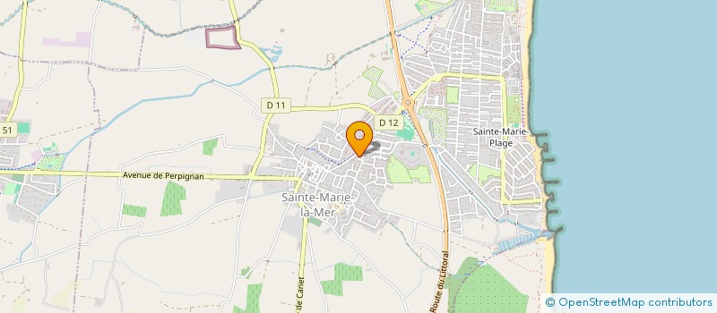 localisation de l'entreprise PIZZA FERRER à SAINTE-MARIE-LA-MER