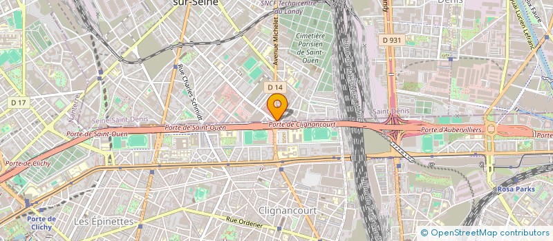 localisation de l'entreprise PIZZA FIVE à SAINT-OUEN-SUR-SEINE