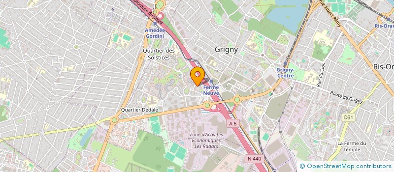 localisation de l'entreprise PIZZA FLASH à GRIGNY