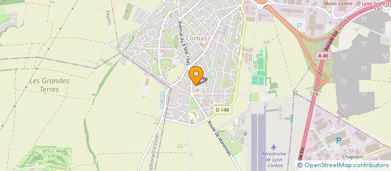 localisation de l'entreprise PIZZA FLORIO à CORBAS