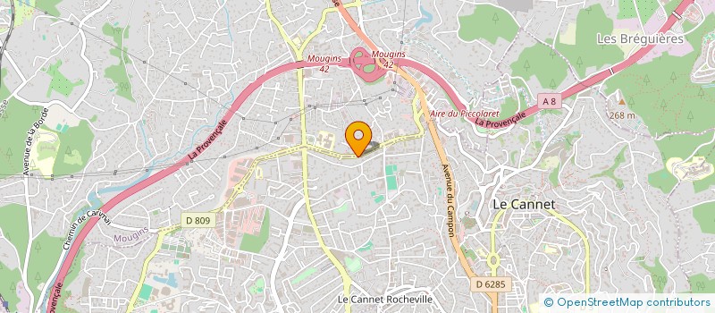 localisation de l'entreprise PIZZA FORTUNA  LE CANNET