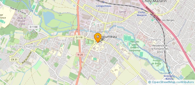 localisation de l'entreprise PIZZA FRAY à LONGJUMEAU