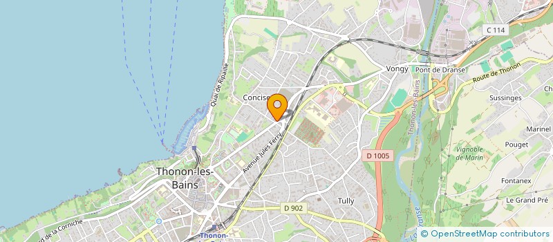 localisation de l'entreprise PIZZA FREDO à THONON-LES-BAINS