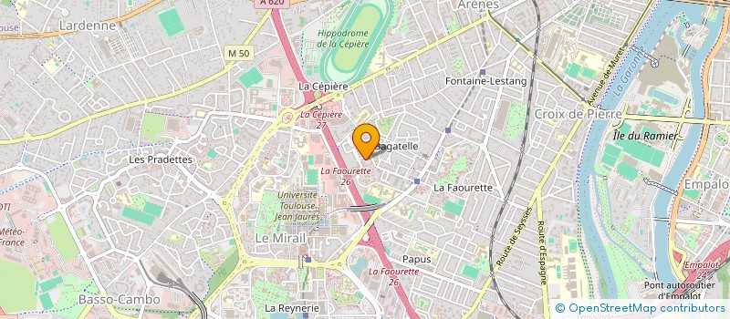 localisation de l'entreprise PIZZA FUSION à TOULOUSE