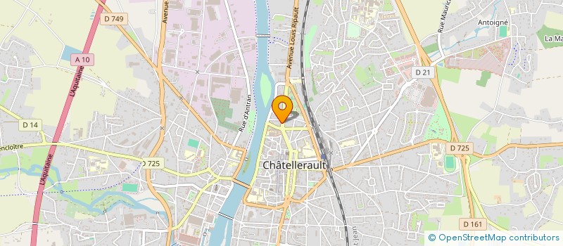 localisation de l'entreprise PIZZA GAB' à CHATELLERAULT
