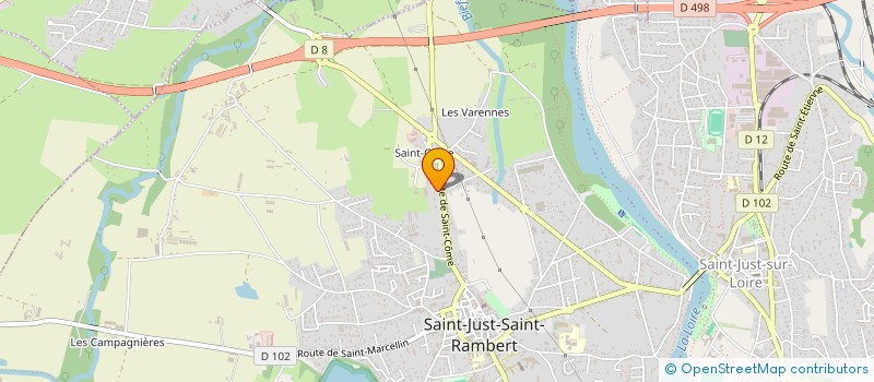 localisation de l'entreprise PIZZA GAETE à SAINT-JUST-SAINT-RAMBERT