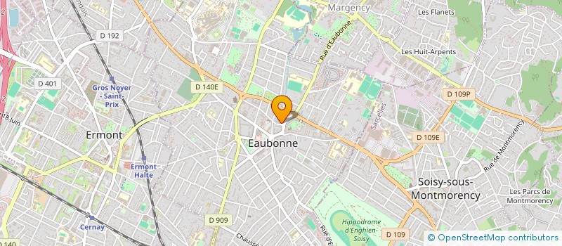 localisation de l'entreprise PIZZA GINO'S à EAUBONNE