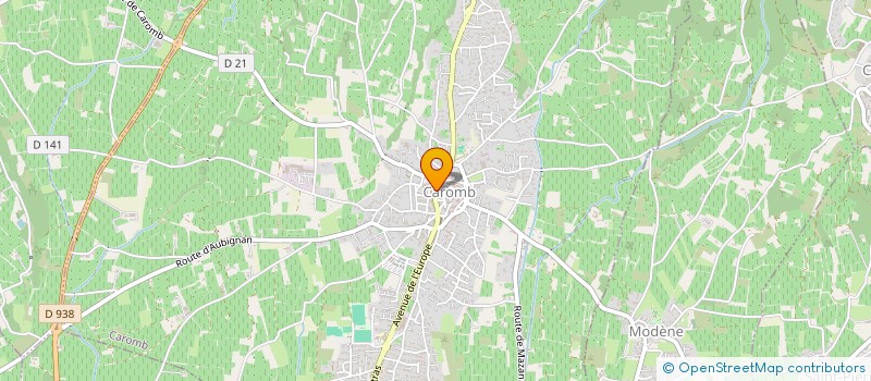 localisation de l'entreprise PIZZA GIULIA  CAROMB