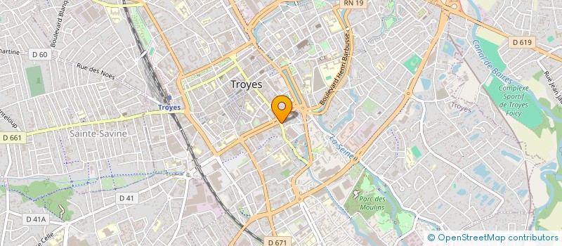 localisation de l'entreprise PIZZA GOUSTO à TROYES