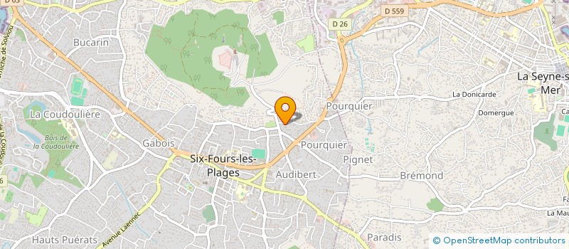 localisation de l'entreprise PIZZA GREG à SIX-FOURS-LES-PLAGES