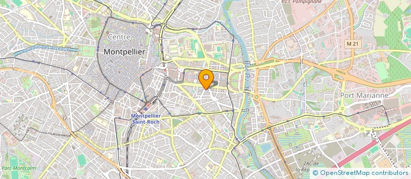 localisation de l'entreprise PIZZA GUSTO à MONTPELLIER