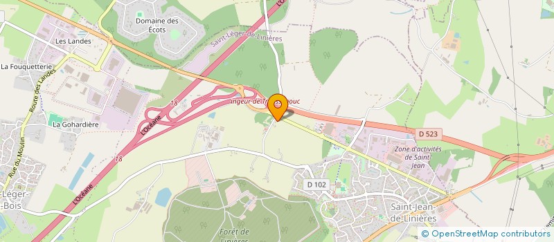 localisation de l'entreprise PIZZA HARMONIE  SAINT-LEGER-DE-LINIERES