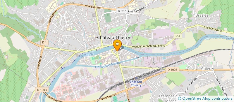 localisation de l'entreprise PIZZA HOT EXPRESS à CHATEAU-THIERRY