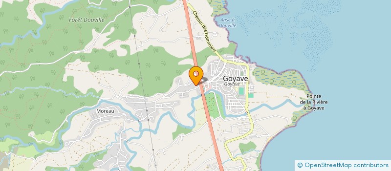 localisation de l'entreprise PIZZA HOT GOYAVE à GOYAVE
