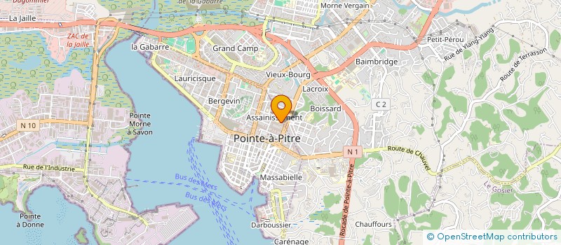 localisation de l'entreprise PIZZA HOT LAPWENT  POINTE-A-PITRE