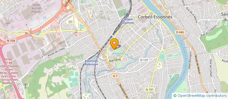localisation de l'entreprise PIZZA HOUSE à CORBEIL-ESSONNES