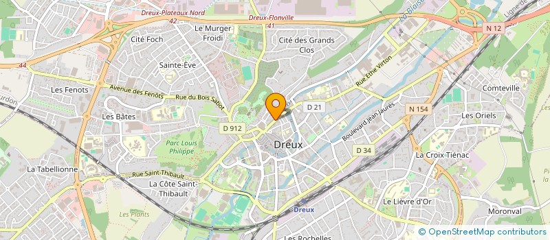 localisation de l'entreprise PIZZA HOUSE à DREUX