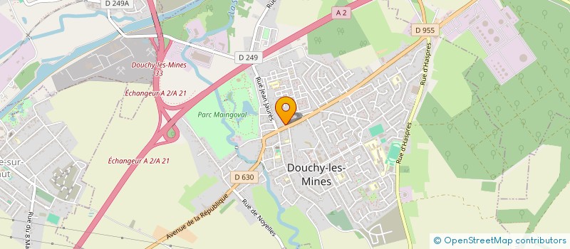 localisation de l'entreprise PIZZA HOUSE à DOUCHY-LES-MINES