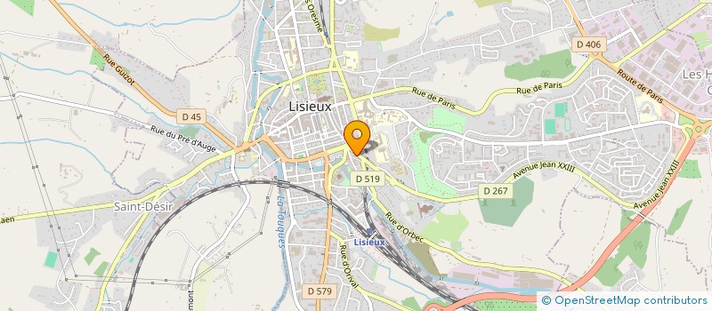 localisation de l'entreprise PIZZA HOUSE à LISIEUX