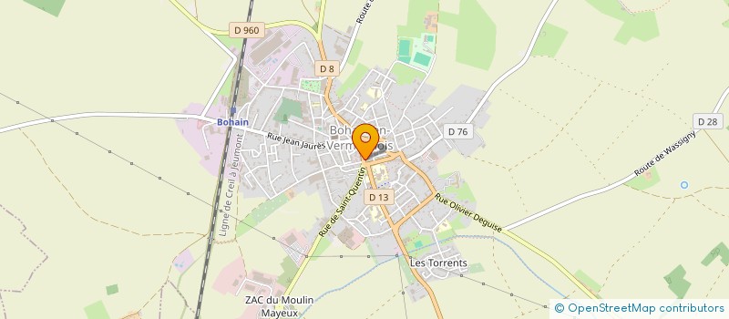 localisation de l'entreprise PIZZA HOUSE à BOHAIN-EN-VERMANDOIS